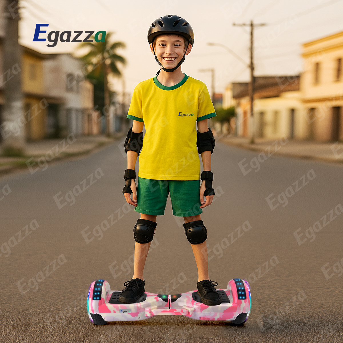 Egazza K5 Camouflage Roses Hoverboard With Bluetooth