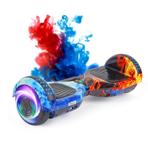 Antech K5 Hoverboard with Ice and Fire Pattern and Bluetooth