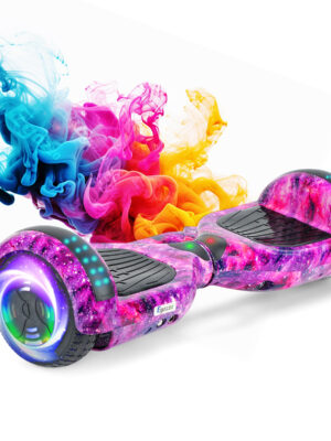 Egazza K5 Purple Starrysky Electric Hoverboard with Bluetooth