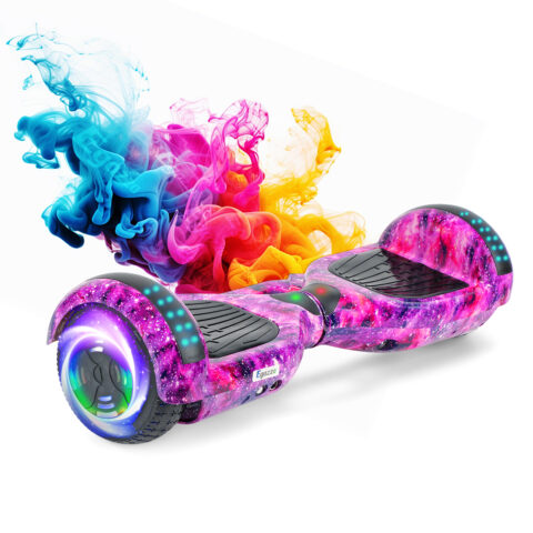 Egazza K5 Purple Starrysky Electric Hoverboard with Bluetooth
